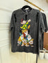 Charcoal Grey Animated Print Oversize T-shirts